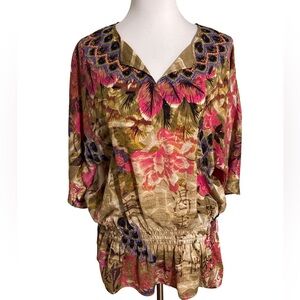 Chico's Multicolor Floral Blouse